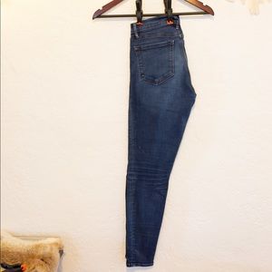 Loft dark wash denim legging skinny size 4